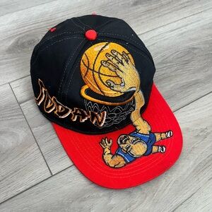 Vintage 90s Chicago Bulls Snapback Logo Athletic Rare ‘JODAN’ embroidery error